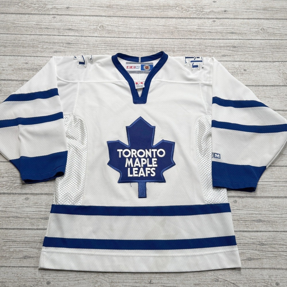 Vintage CCM Toronto Maple Leafs Jersey Men's Small NHL Blank Made In Canada